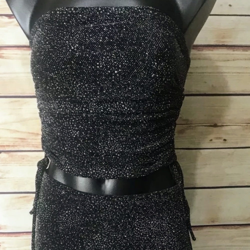 2 piece clubbing maxi gown set nice 2 pc shimmer S